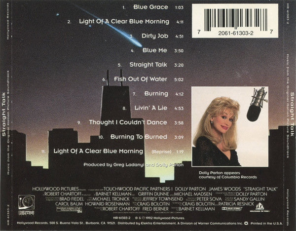 Dolly Parton - Straight Talk (Music From The Original Motion Picture Soundtrack) (CD) (Very Good Plus (VG)) - DaddyPop