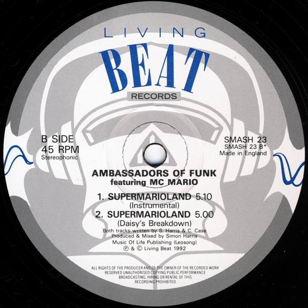 Ambassadors Of Funk Featuring MC Mario (2) : SuperMario Land (12")