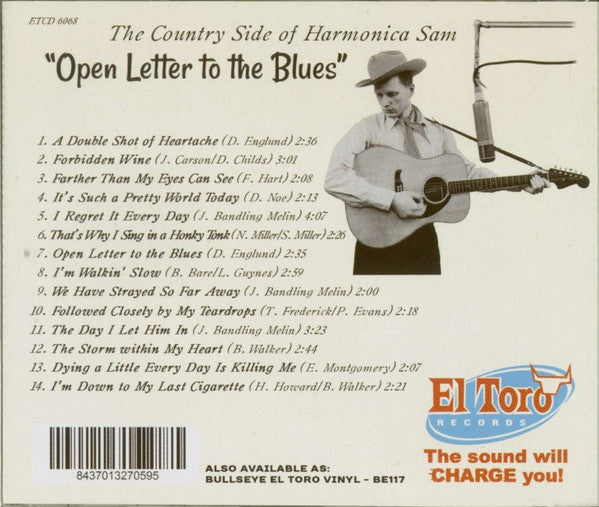 The Country Side Of Harmonica Sam : Open Letter To The Blues (CD, Album)