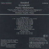 Anatoly Liadov - Monique Duphil : Piano Miniatures (CD)