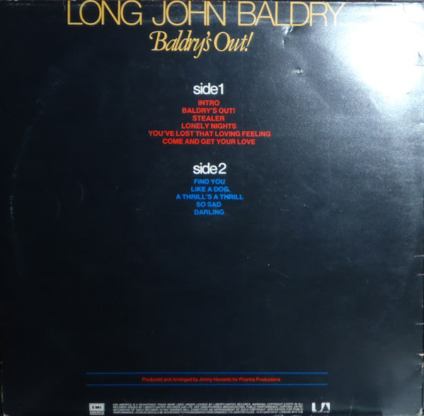 Long John Baldry : Baldry's Out! (LP, Album)