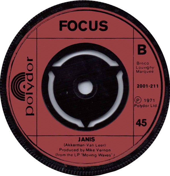 Focus (2) : Hocus Pocus  (7", Single, 3 P)