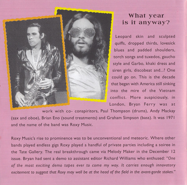 Roxy Music : The Early Years (HDCD, Comp)