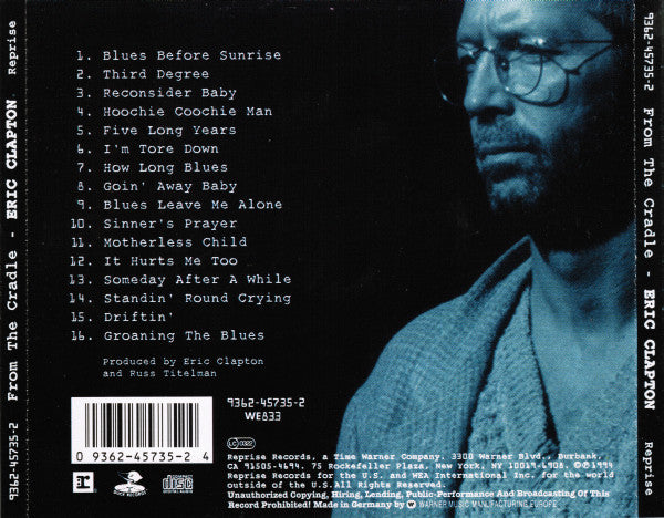 Eric Clapton : From The Cradle (CD, Album, WMM)