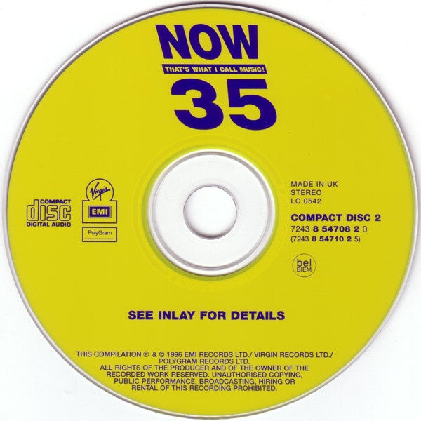 Various : Now That's What I Call Music! 35 (2xCD, Comp, UK)