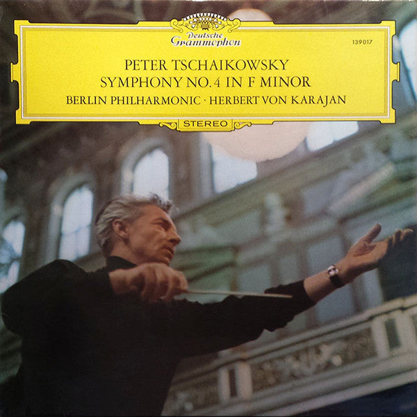 Pyotr Ilyich Tchaikovsky, Berliner Philharmoniker • Herbert von Karajan : Symphony No.4 In F Minor (LP, Album, RE)