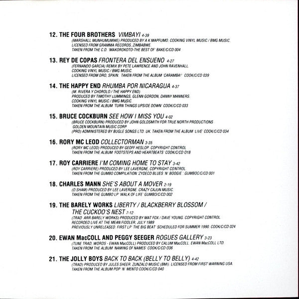 Various : Hootenanny (CD, Comp, Smplr)