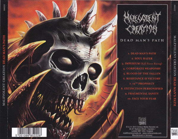 Malevolent Creation : Dead Man's Path (CD, Album)