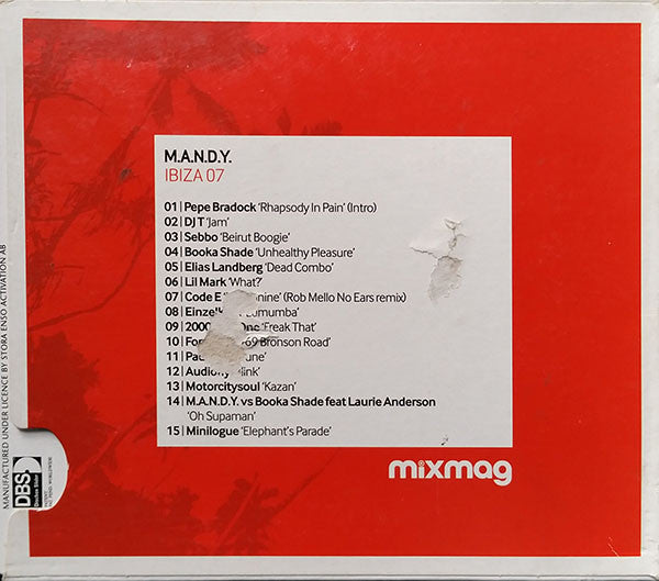 M.A.N.D.Y. : IBIZA '07  (CD, Mixed, Dis)