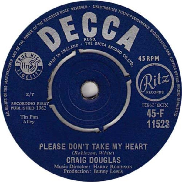 Craig Douglas (2) : Oh, Lonesome Me (7", Single)