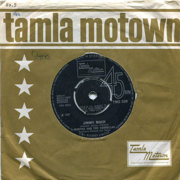 Martha Reeves & The Vandellas : Jimmy Mack (7", Single, 4-P)