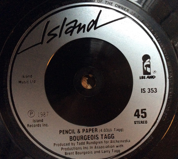 Bourgeois Tagg : I Don't Mind At All (7", Single, Sil)