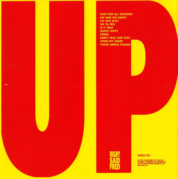 Right Said Fred : Up (CD, Album)
