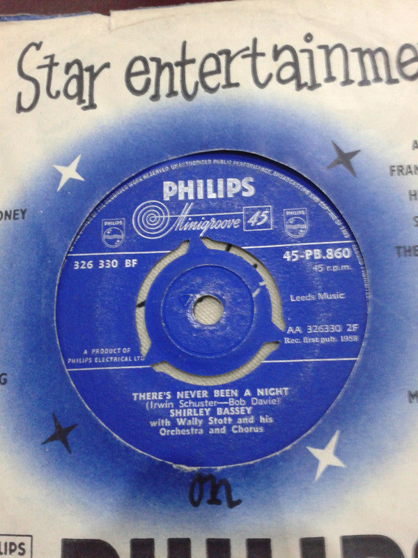 Shirley Bassey With Wally Stott And His Orchestra And Chorus : Kiss Me, Honey Honey, Kiss Me (7", Single)