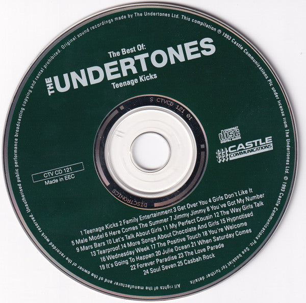 The Undertones : The Best Of: The Undertones - Teenage Kicks (CD, Comp, Dis)
