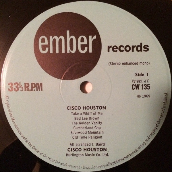 Cisco Houston, Woody Guthrie - Cisco Houston & Woody Guthrie (LP) (Very Good Plus (VG)) - DaddyPop