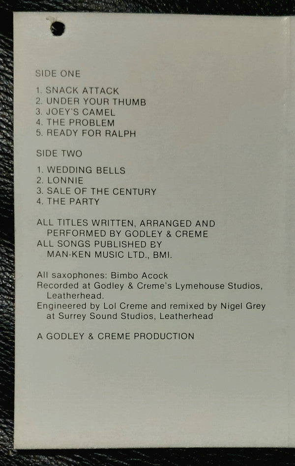 Godley & Creme : Snack Attack (Cass)