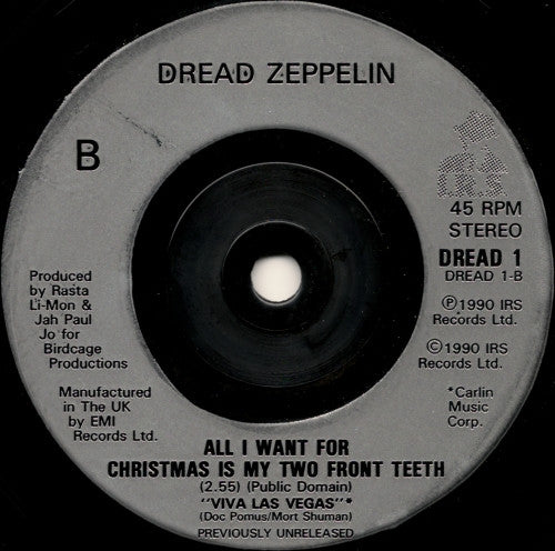 Dread Zeppelin - Your Time Is Gonna Come (7) (Near Mint (NM Or M-)) - DaddyPop