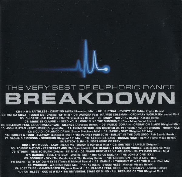 Various : The Very Best Euphoric Chillout Mixes Breakdown (2xCD, Mixed)