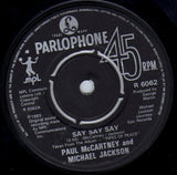 Paul McCartney And Michael Jackson : Say Say Say (7", Single, 4-P)