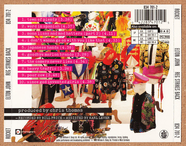 Elton John : Reg Strikes Back (CD, Album)