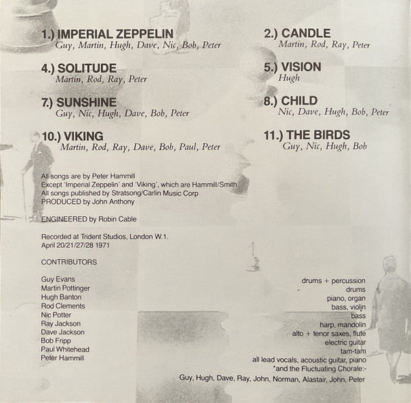 Peter Hammill : Fool's Mate (CD, Album, RP, Nim)