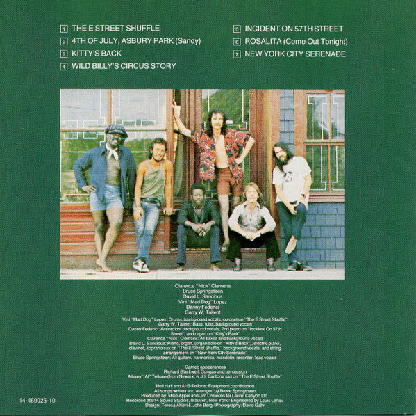 Bruce Springsteen : The Wild, The Innocent & The E Street Shuffle (CD, Album, RE)