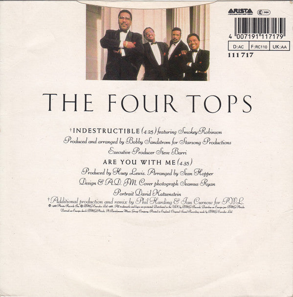 Four Tops : Indestructible (7", Single)