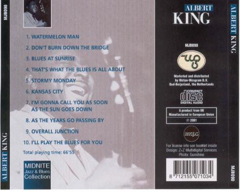 Albert King : Blues At Sunrise (CD, Album, Comp)