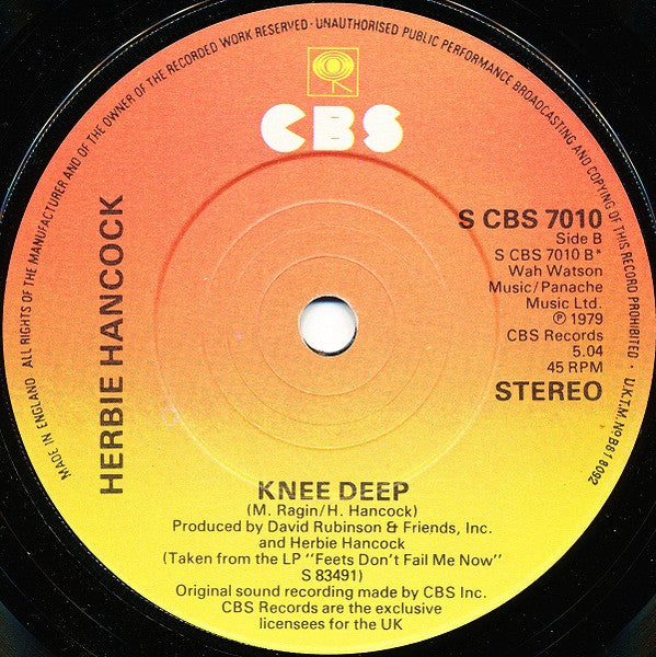 Herbie Hancock : You Bet Your Love  (7", Single)