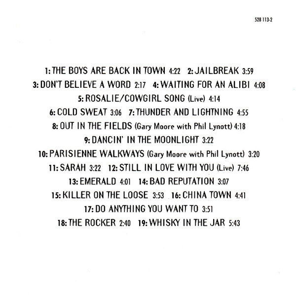 Thin Lizzy : Wild One - The Very Best Of Thin Lizzy (CD, Comp, RM)