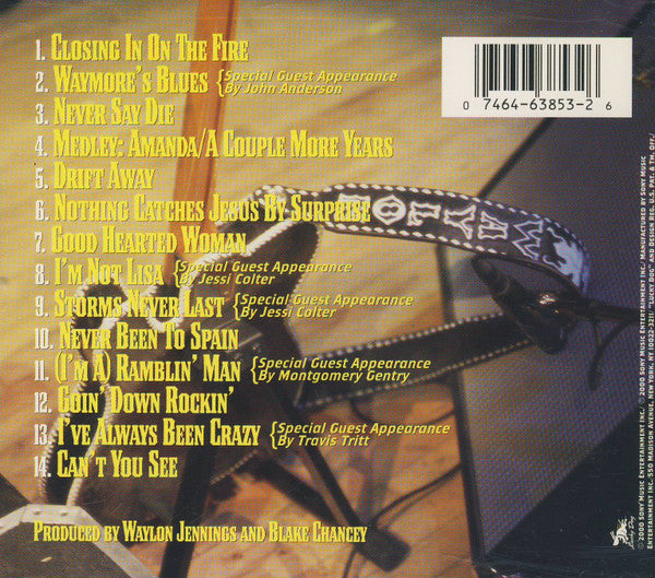 Waylon Jennings And The Waymore Blues Band : Never Say Die Live (CD, Album)