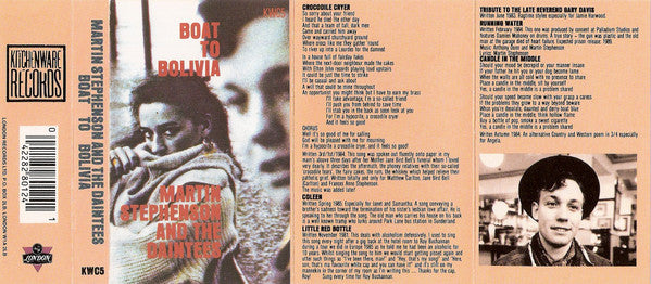 Martin Stephenson And The Daintees : Boat To Bolivia (Cass, Album)