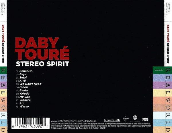 Daby Touré : Stereo Spirit (CD, Album)