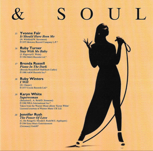 Various : Power & Soul (20 Powerful Vocal Performances) (CD, Comp, RP)