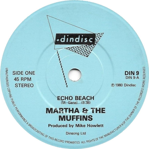 Martha & The Muffins* : Echo Beach (7", Single, RP)