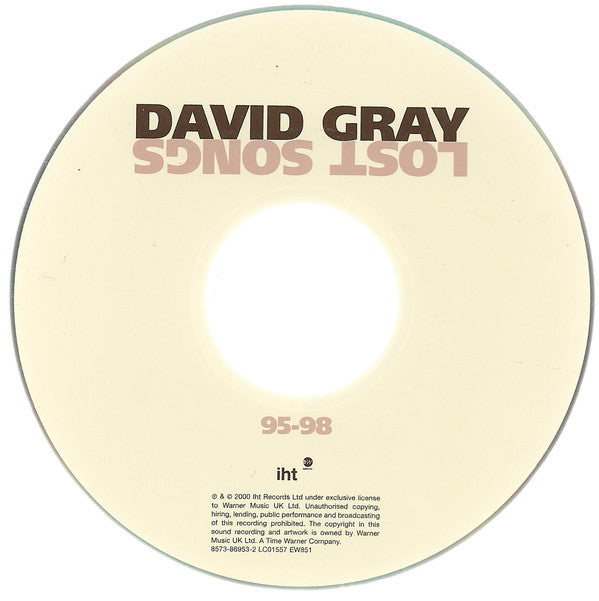 David Gray : Lost Songs 95-98 (CD, Album, RE)