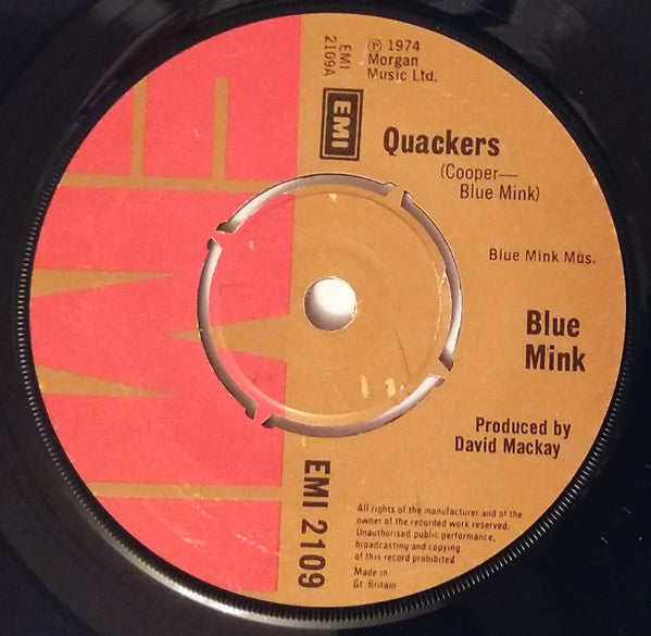 Blue Mink : Quackers (7", Single)