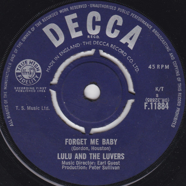 Lulu And The Luvvers : Shout (7", Single)