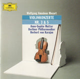Wolfgang Amadeus Mozart - Anne-Sophie Mutter, Berliner Philharmoniker, Herbert von Karajan : Violinkonzerte Nr. 3 & 5 (CD, Album, RM)