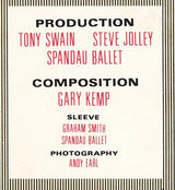 Spandau Ballet : Lifeline (7", Blu)