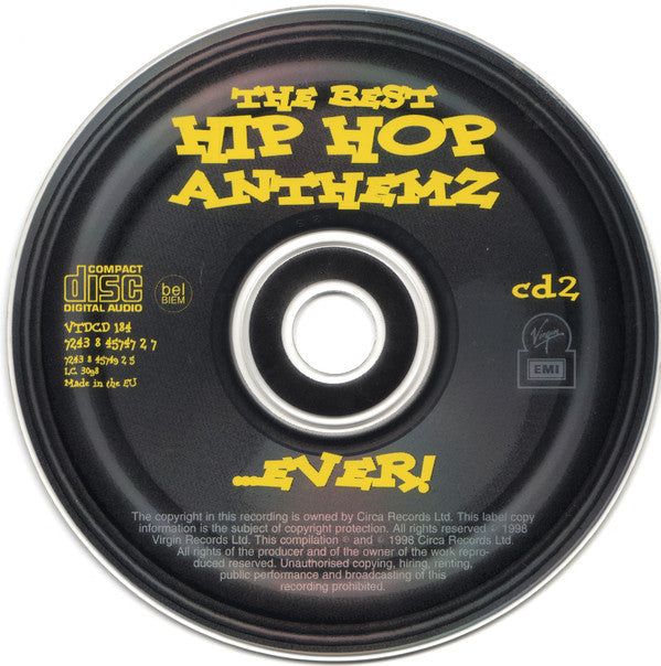 Various : The Best Hip Hop Anthemz... Ever! (2xCD, Album, Comp)