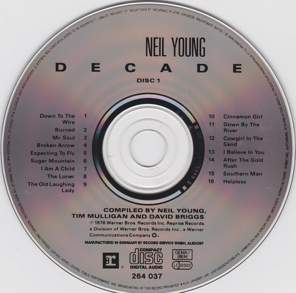 Neil Young : Decade (2xCD, Album, Comp, RE)