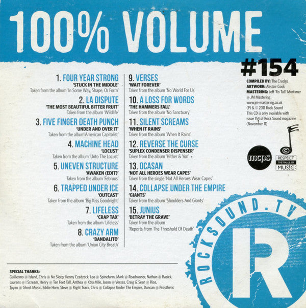Various : 100% Volume #154 (CD, Comp, Promo)