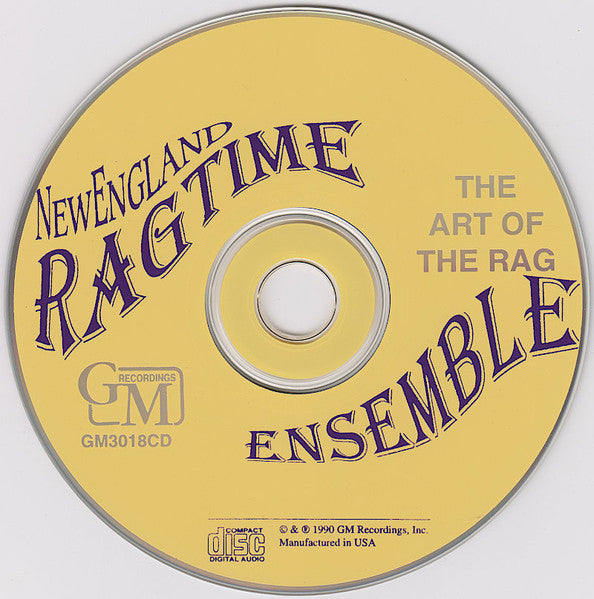 The New England Conservatory Ragtime Ensemble : The Art Of The Rag (CD)