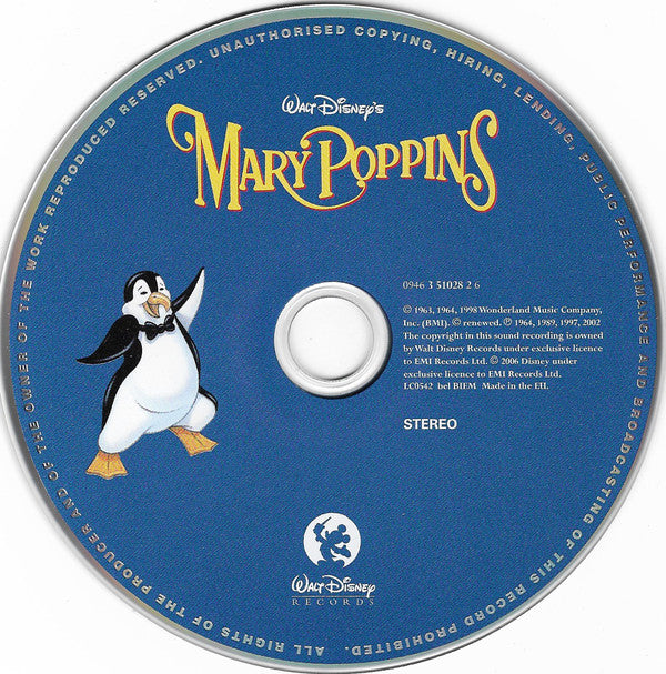 Julie Andrews, Dick Van Dyke - Walt Disneys Mary Poppins (CD) (Near Mint (NM Or M-)) - DaddyPop