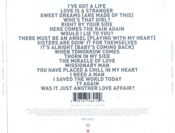 Eurythmics : Ultimate Collection (CD, Comp, RM, Son)