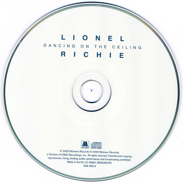 Lionel Richie : Dancing On The Ceiling (CD, Album, RE, RM)