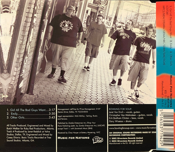 Bowling For Soup : Girl All The Bad Guys Want (CD, Single, Promo)
