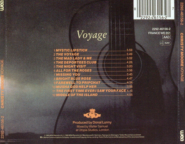 Christy Moore : Voyage (CD, Album, RE)